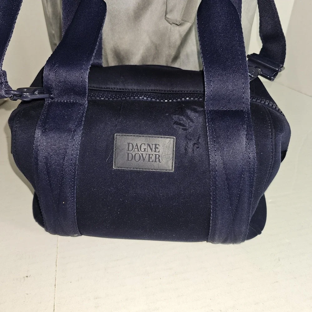 Dagne Dover Storm Blue Navy Small Landon Neoprene Crossbody Bag Minimal Purse FC